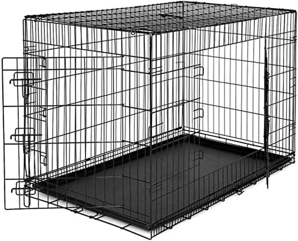 Cage de transport pour chien Noir XXL 106 x 71 x 77 cm